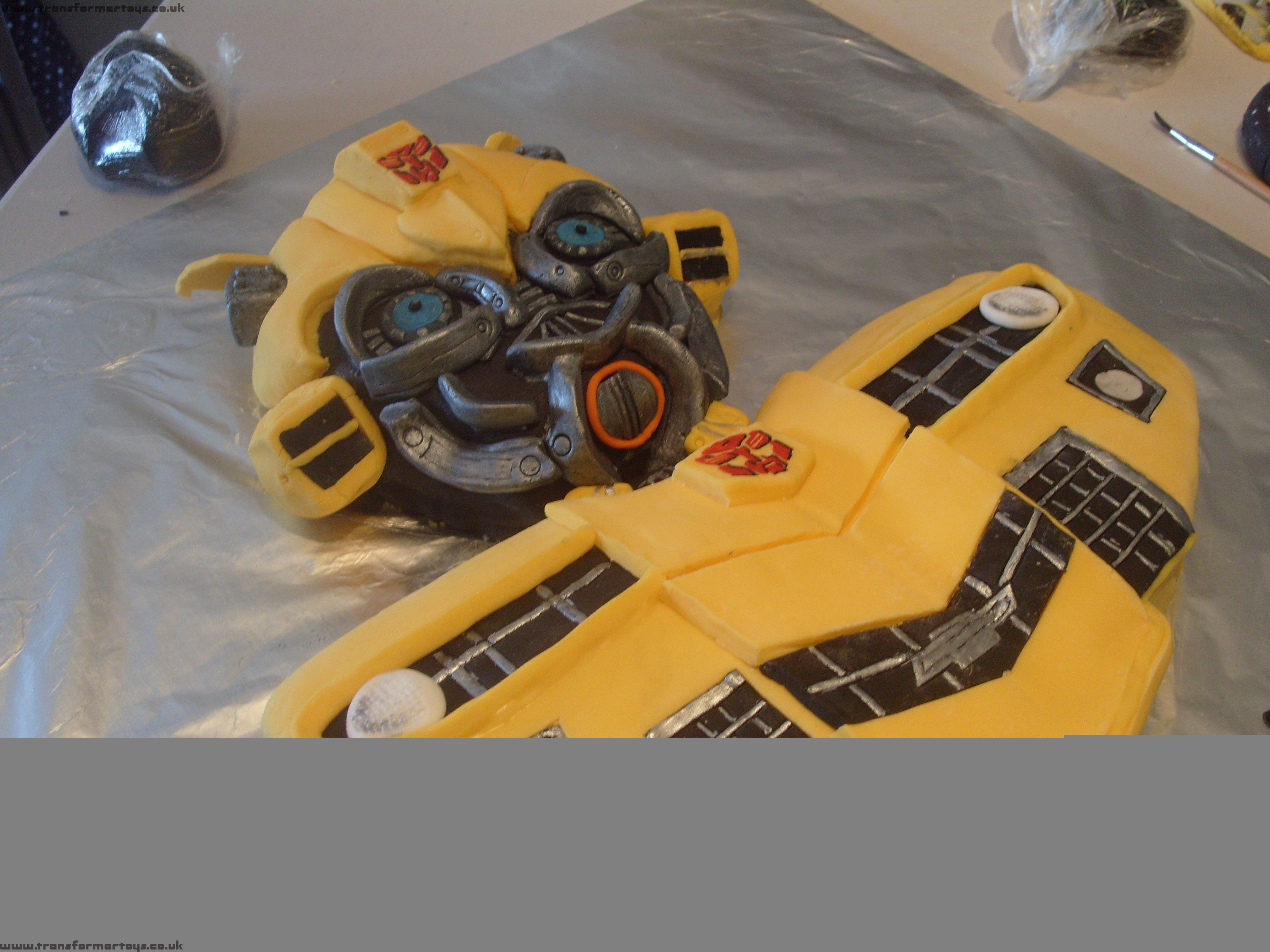 Bumblebee Transformer Birthday Cake