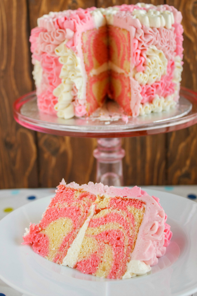 Buttercream Messy Ruffles Cake