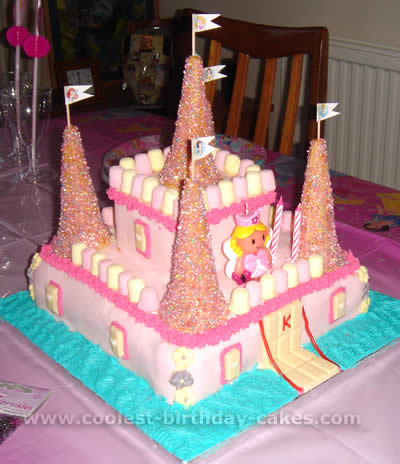 Buttercream Princess Castle Cake