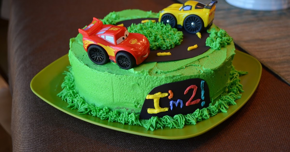 Cars 2nd Birthday Cake