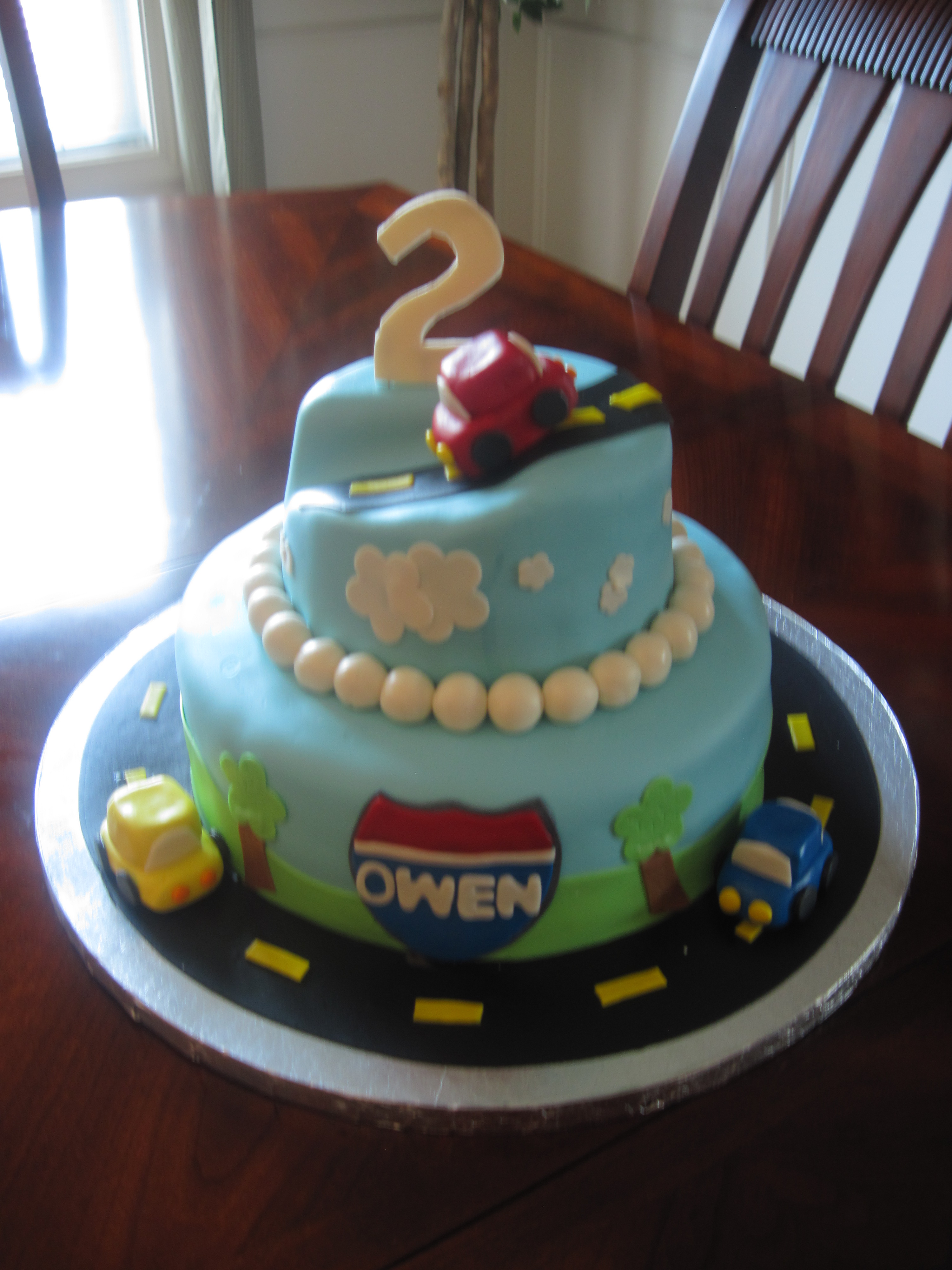 Cars 2nd Birthday Cake