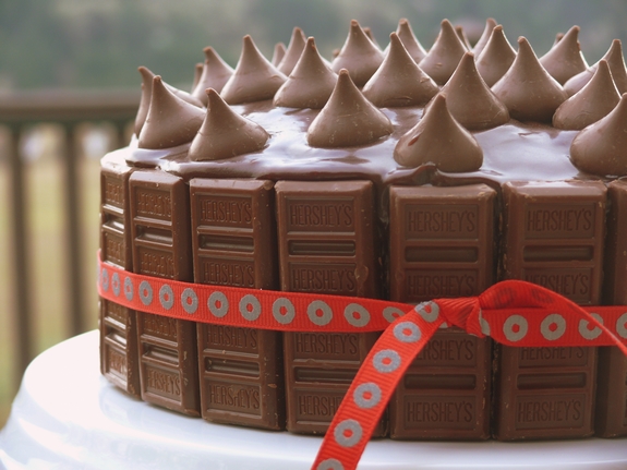 Chocolate Cake with Hershey Kisses