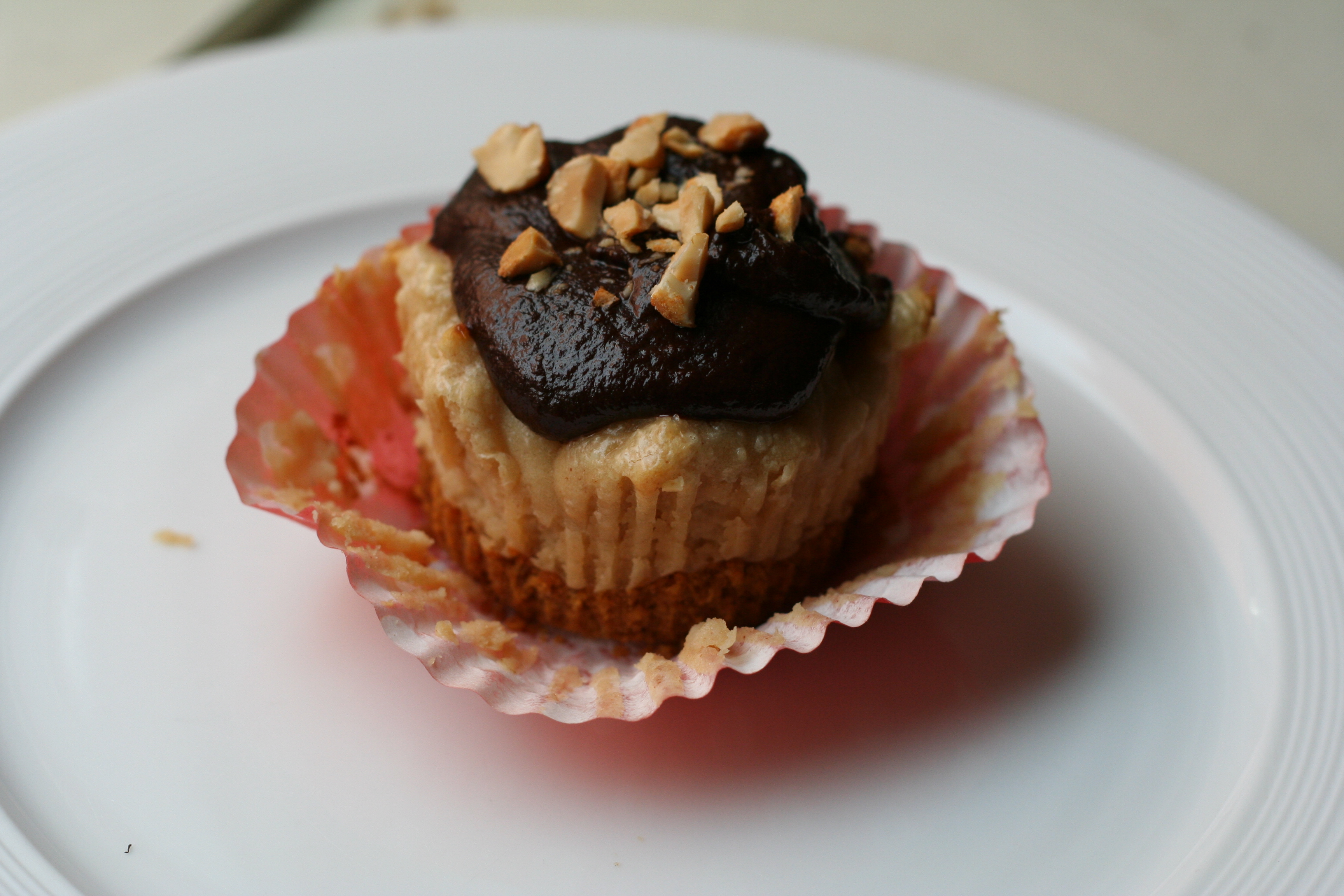 Chocolate Peanut Butter Cheesecake Cupcakes Recipe