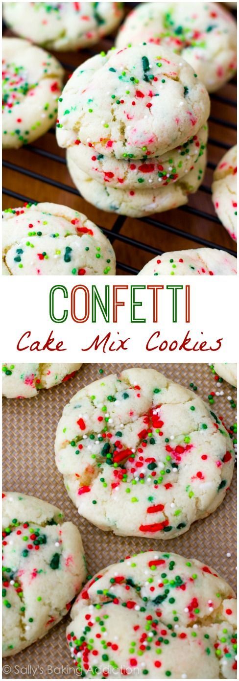 Christmas Cake Mix Cookies