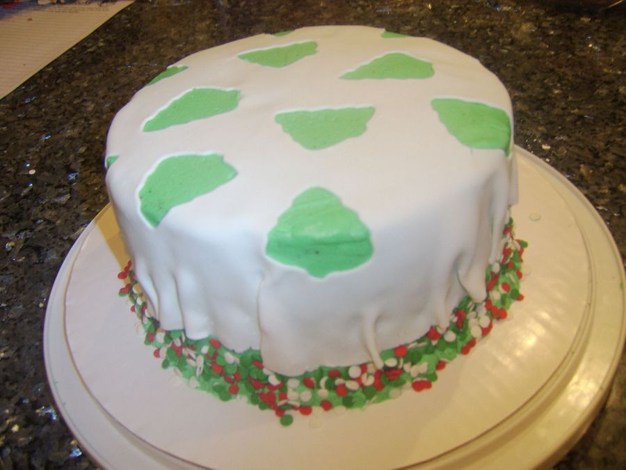 Christmas Colored Cake