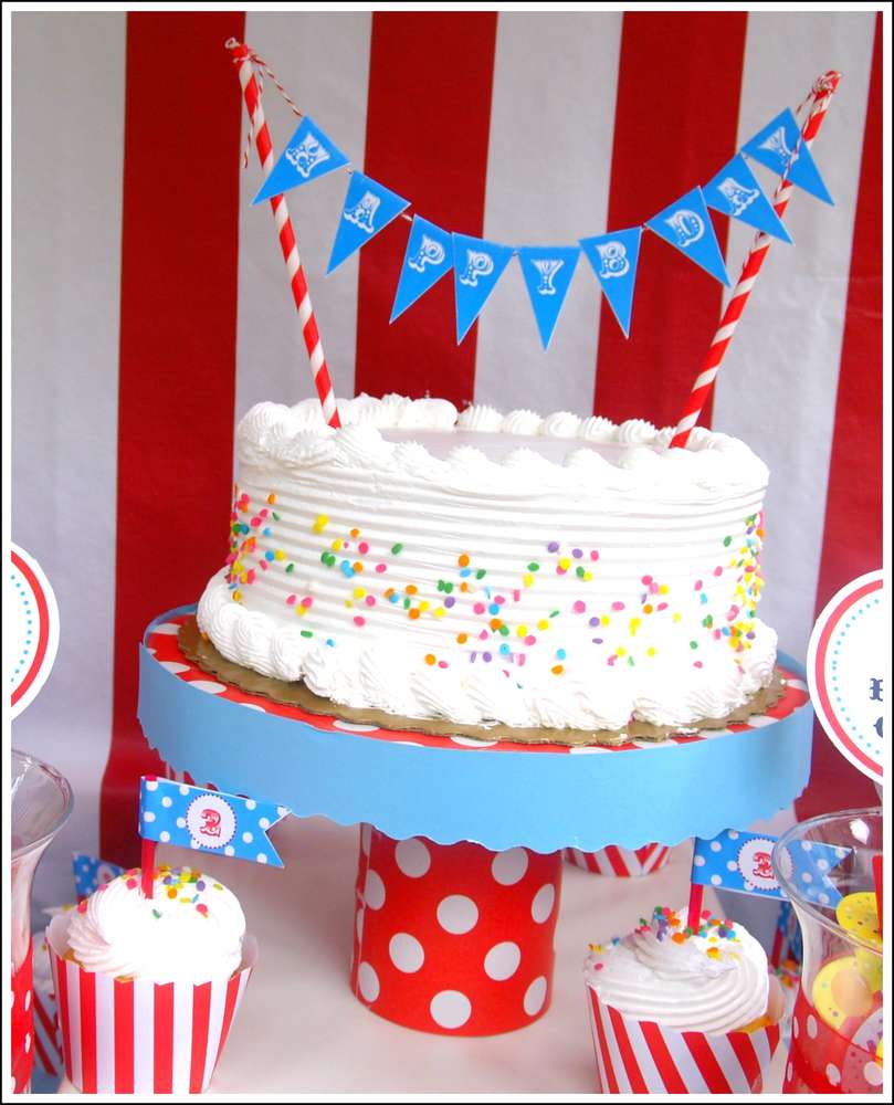 Circus Birthday Party Cake