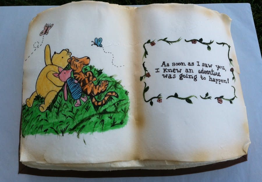 Classic Winnie the Pooh Book Cake