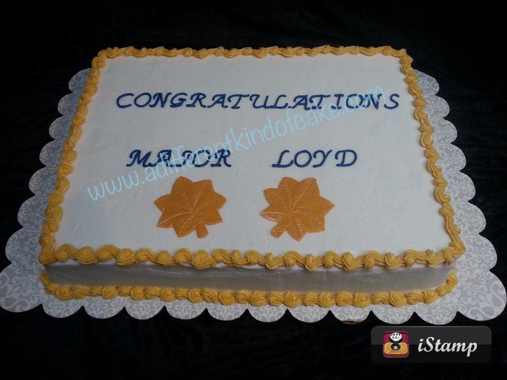 Congratulations On Promotion Cake