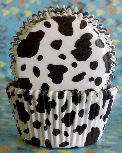 Cow Print Cupcake Liners