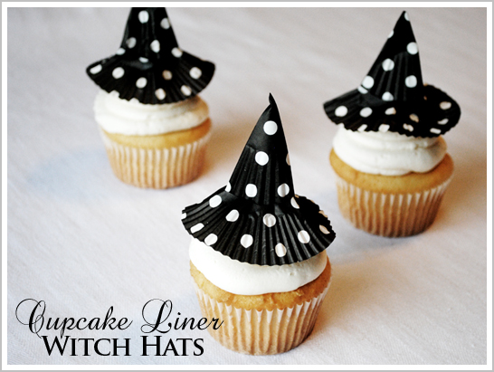 Cupcake Liner Witch Hats