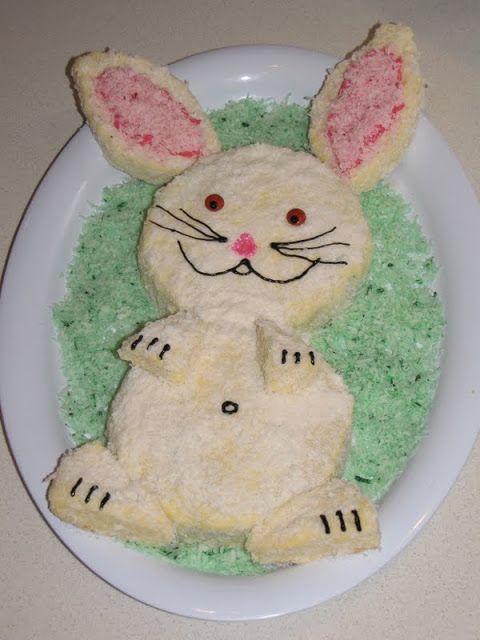 Cute Bunny Birthday Cake