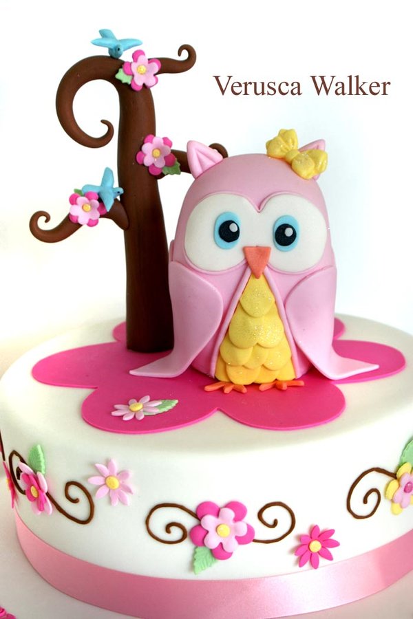 Cute Owl Cake