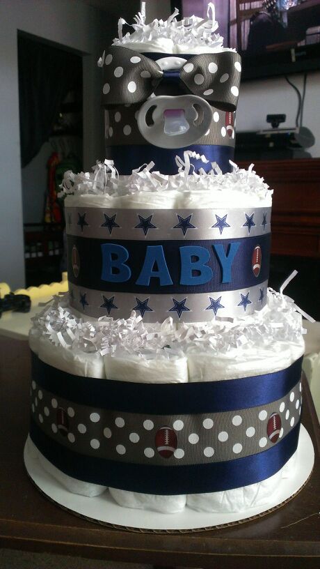 Dallas Cowboy Diaper Cake Ideas