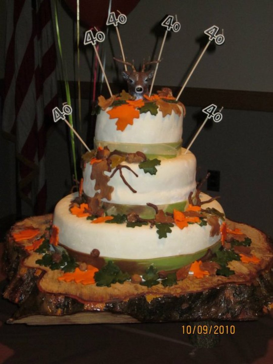 Deer Hunting Birthday Cake