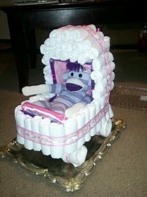 Diaper Stroller Cake