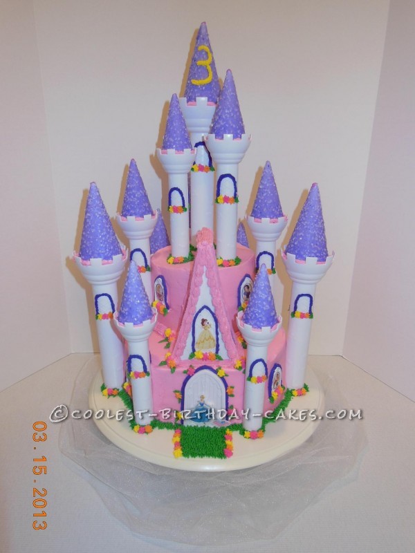 Disney Princess Castle Birthday Cake