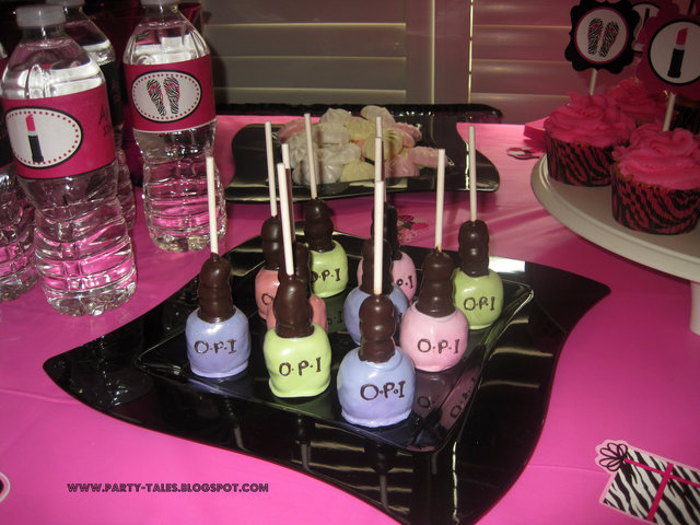 Diva Spa Party Cake Decoration Idea