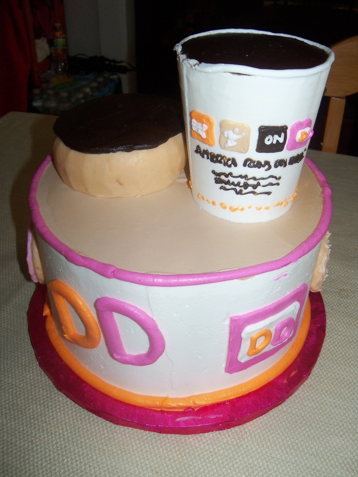 10 Dunkin' Donuts Birthday Cakes Photo - Dunkin' Donuts Birthday Cake ...