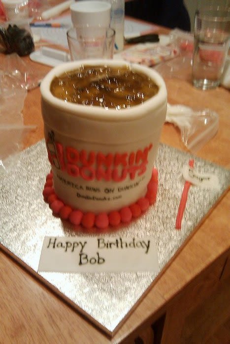 Dunkin' Donuts Birthday Cake