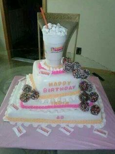 Dunkin' Donuts Coffee Birthday Cakes