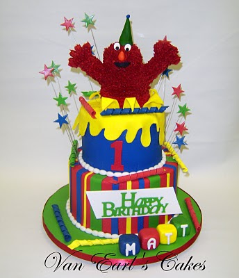 Elmo 1st Birthday Cake