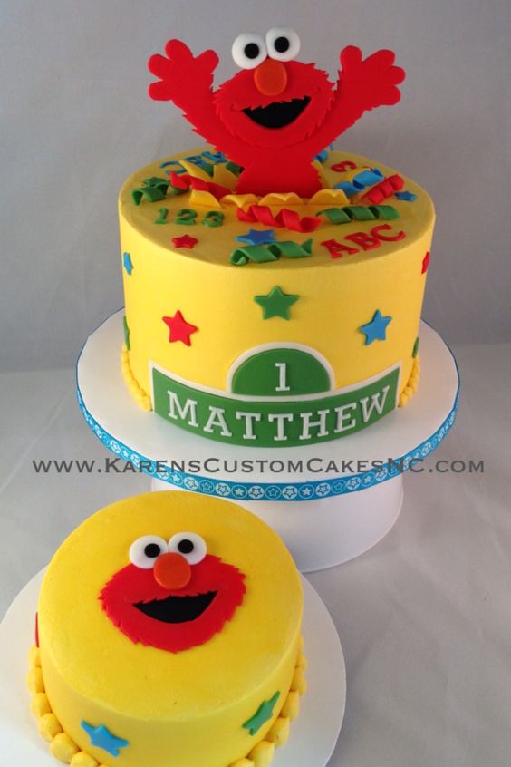 Elmo Birthday Cake Buttercream