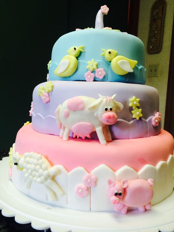 Farm Animal Birthday Cake Ideas