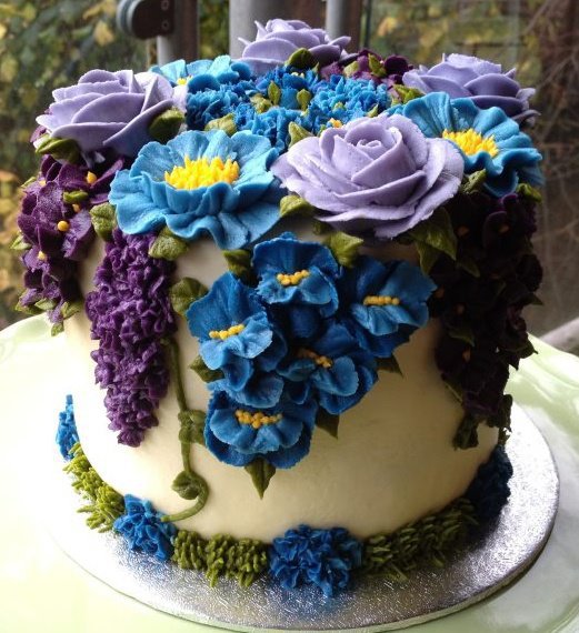 Flower Birthday Cake Buttercream