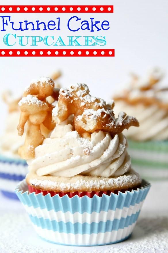 Funnel Cake Cupcakes