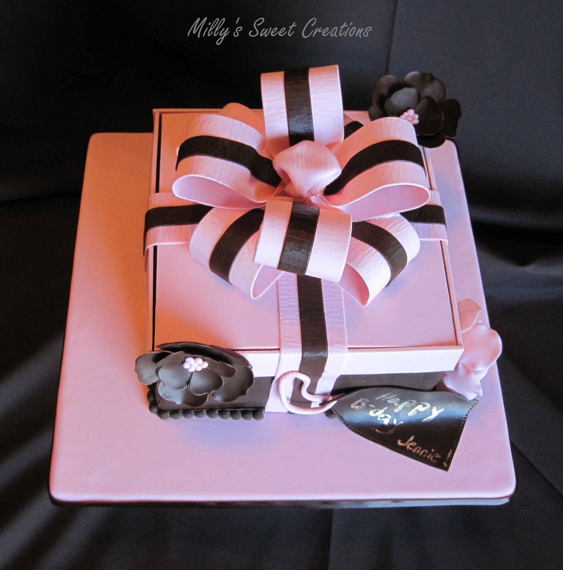 Gift Box Birthday Cake