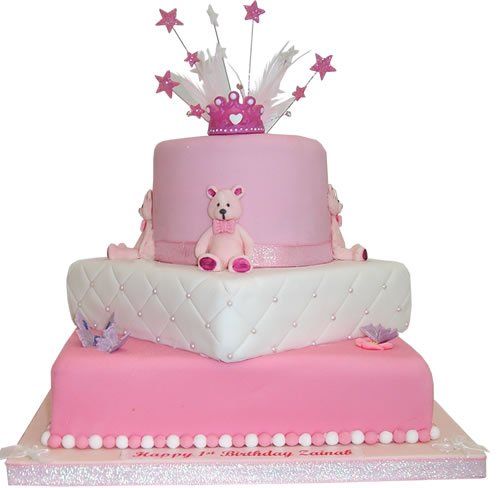 Girls 1st Birthday Cake