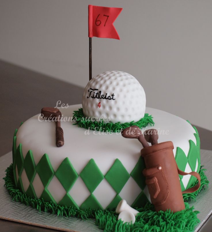 Golf Theme Birthday Cake