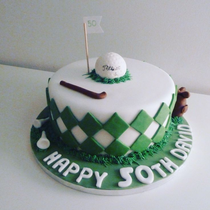 Golf Theme Birthday Cake