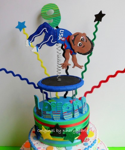 8 Photos of Gymnastics Birthday Cakes For Boys