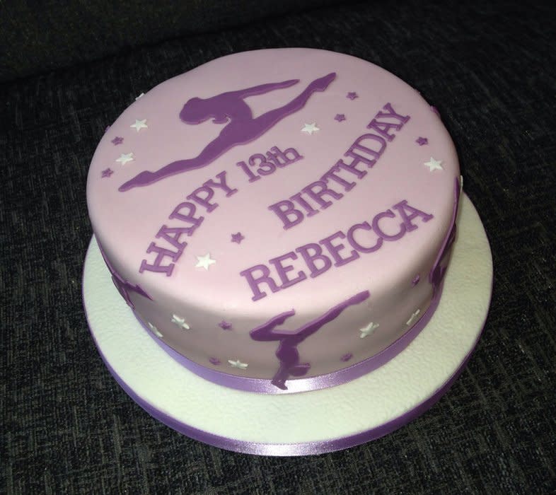 Gymnastics Birthday Cake