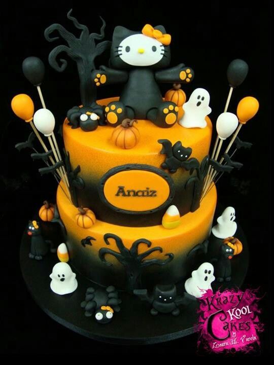 Halloween Hello Kitty Birthday Cake