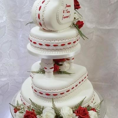 Heart Shaped Wedding Cake Tier