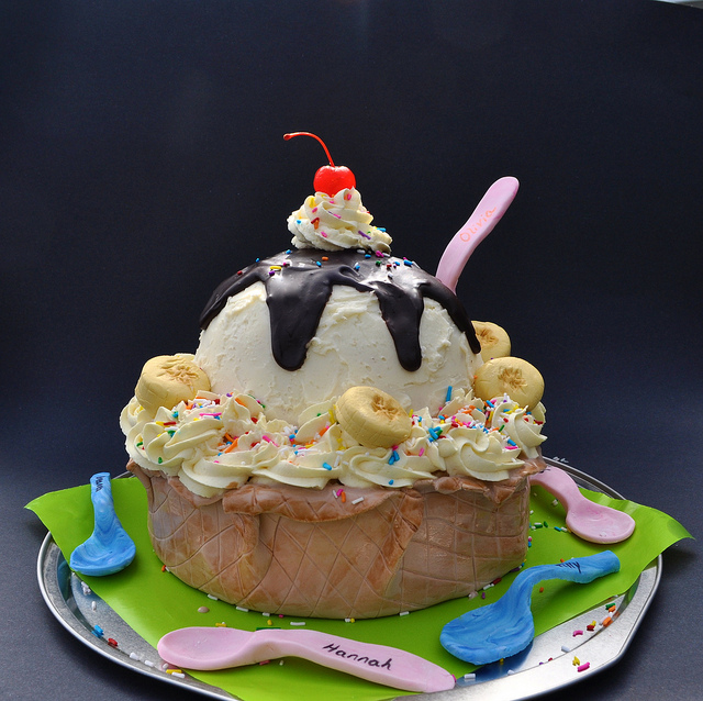 Ice Cream Sundae Cake