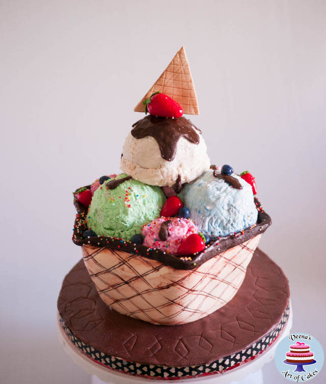 Ice Cream Sundae Cake