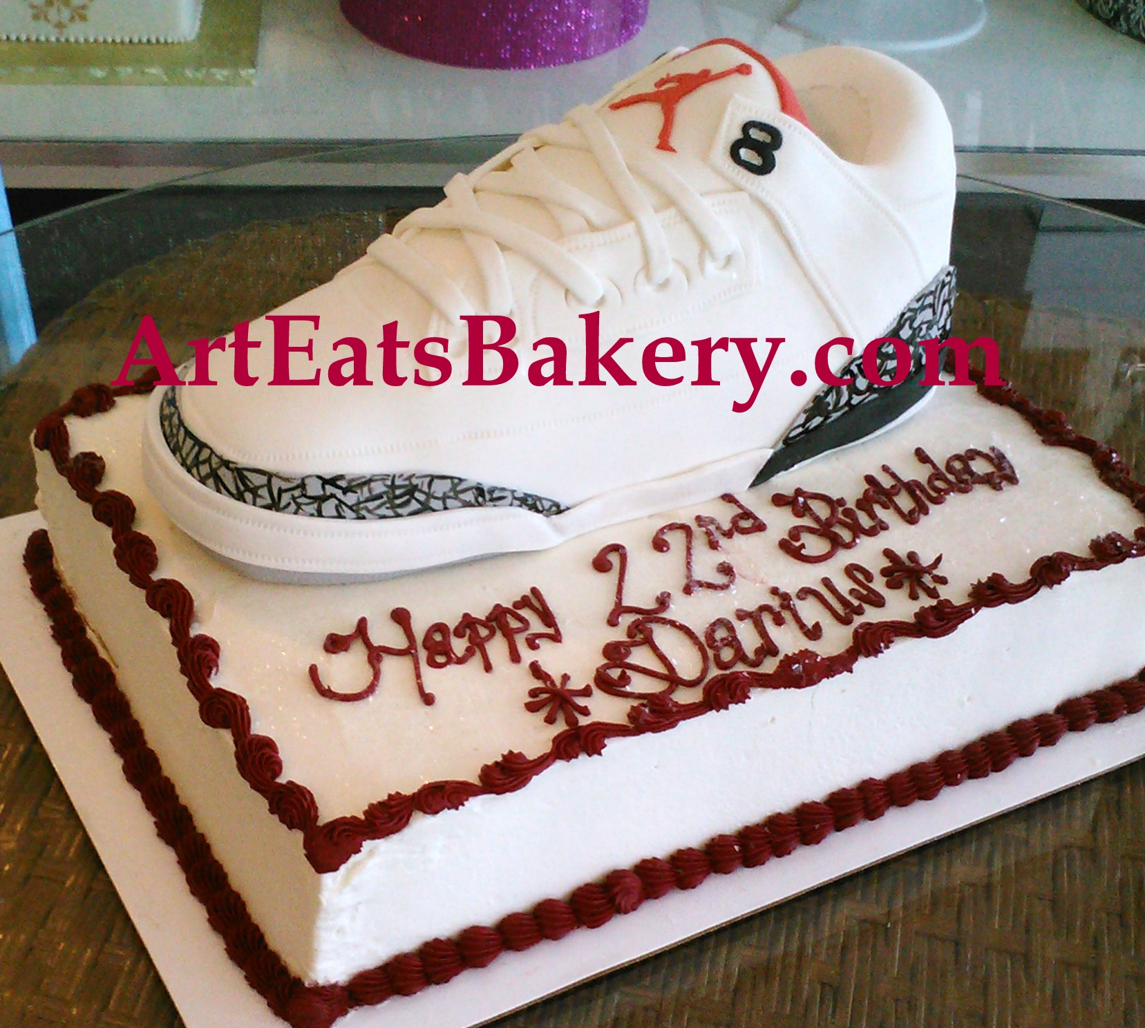 Jordan Birthday Cake Design