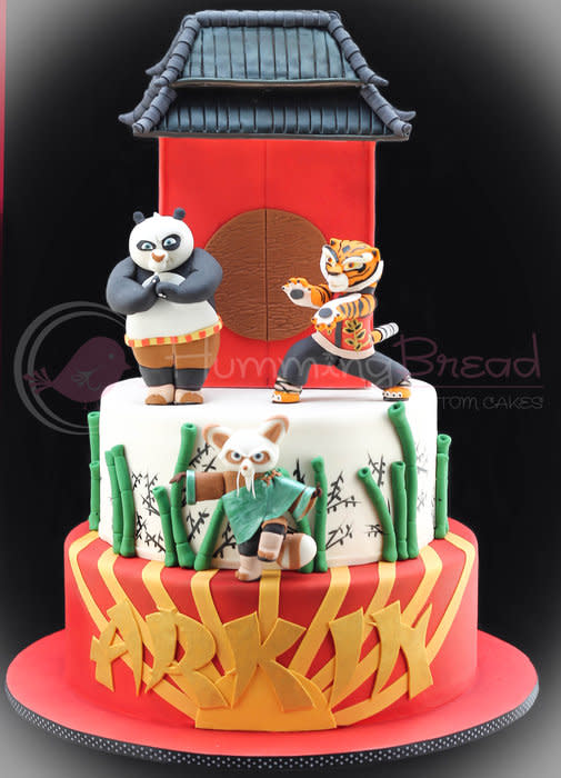 Kung Fu Panda Theme Birthday Cake Images