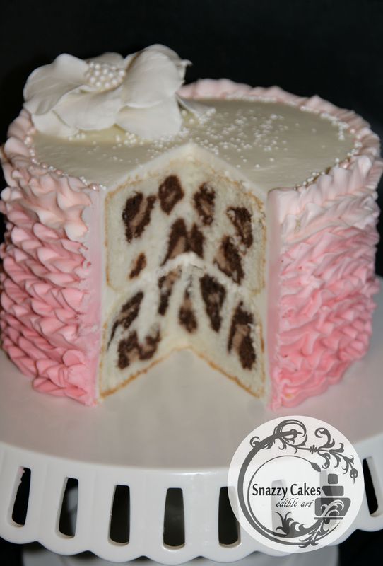 Leopard Print Buttercream Cake