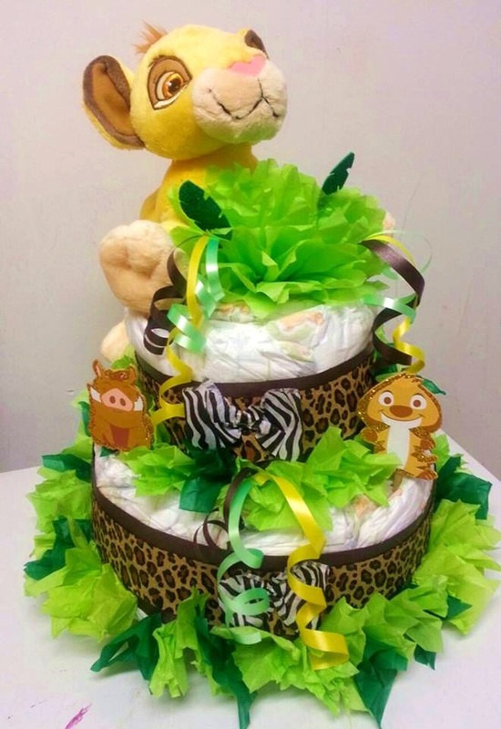 Lion King Diaper Cake