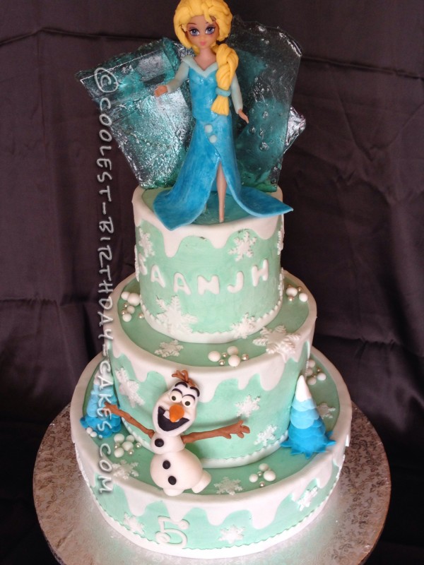 Little Girl Birthday Cake Frozen