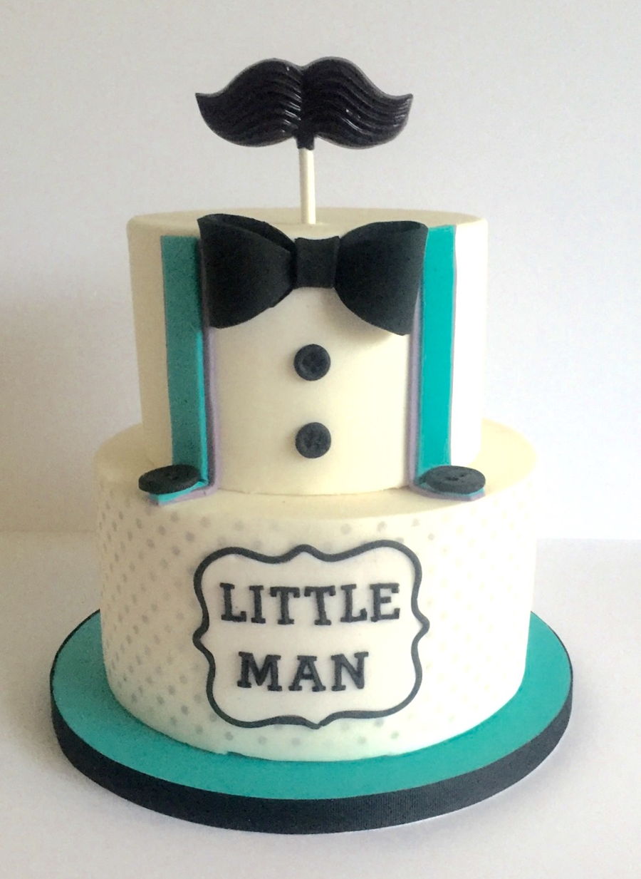 Little Man Baby Shower Cake