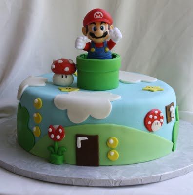 7 Photos of Bert Mario Birthday Cakes