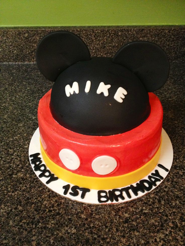 Mickey Mouse Birthday Cake