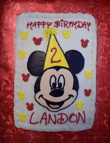 Mickey Mouse Birthday Sheet Cake