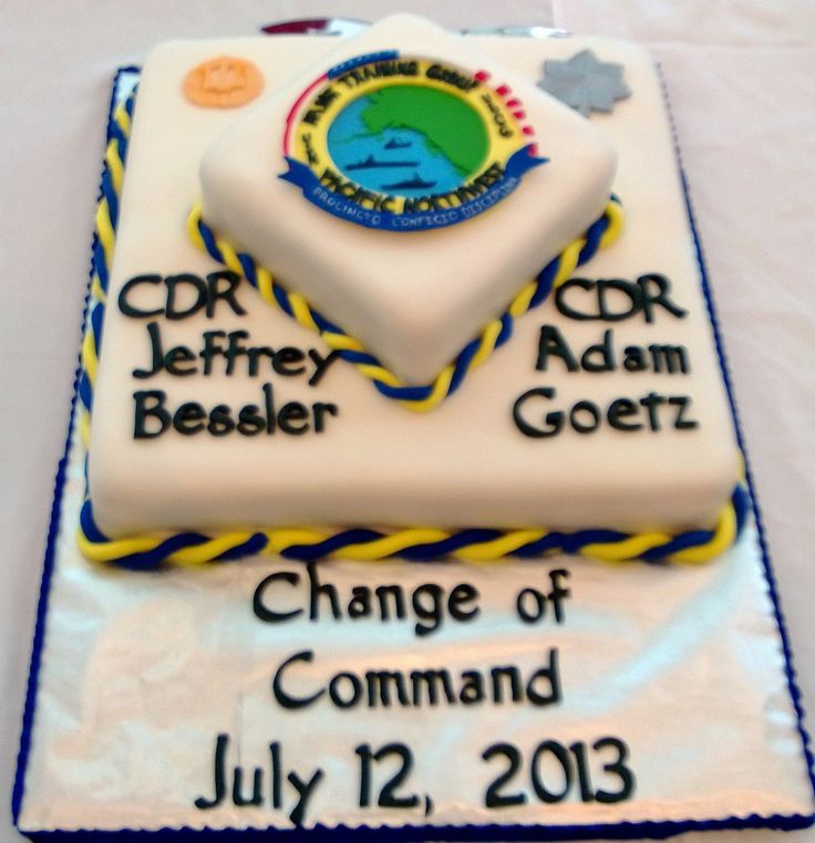 Military Change of Command Cake