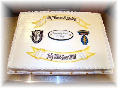 Military Change of Command Cake